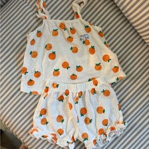 Zara Orange Toddler Set